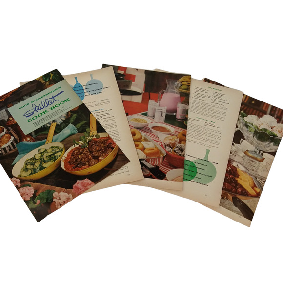 1958 Good Housekeeping Skillet CookBook 5pg Pullput Retro PRINT ARTICLE Ephemera - Picture 8 of 8